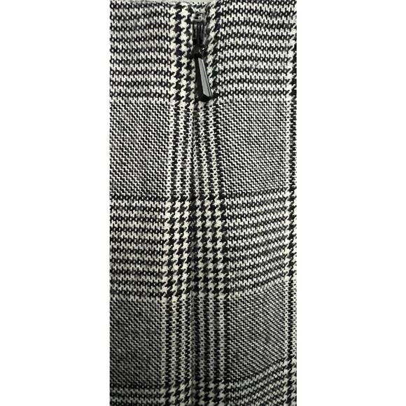 Talbots Glen Plaid Houndstooth Straight Skirt Wool Blend Lined Size 6 - Picture 4 of 7